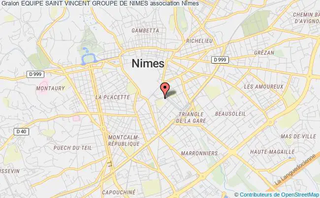 plan association Equipe Saint Vincent Groupe De Nimes Nîmes