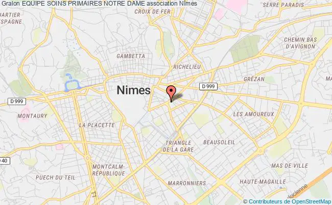 plan association Equipe Soins Primaires Notre Dame Nîmes
