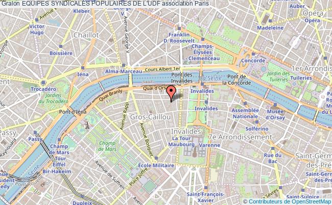 plan association Equipes Syndicales Populaires De L'udf Paris