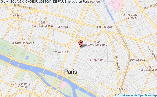 plan association Equivox, Choeur Lgbtqia+ De Paris Paris
