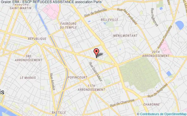 plan association Era - Escp Refugees Assistance Paris