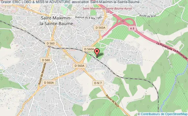 plan association Eric Lobo & Miss M Adventure Saint-Maximin-la-Sainte-Baume