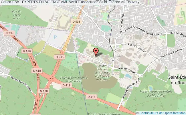 plan association Esa - Experts En Science Amusante Saint-Étienne-du-Rouvray Cedex