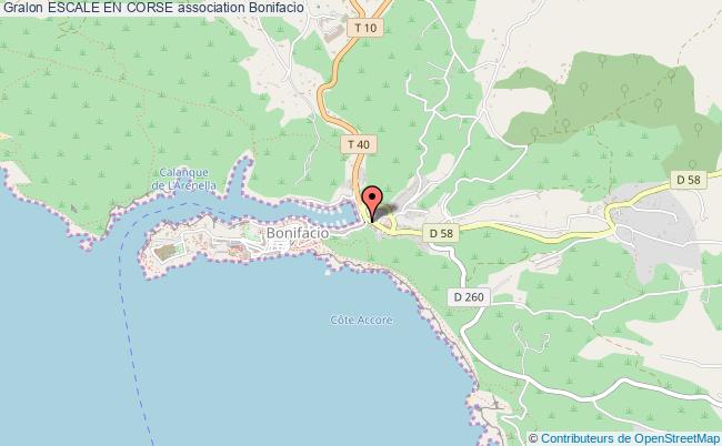 plan association Escale En Corse Bonifacio