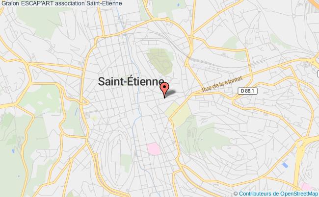 plan association Escap'art Saint-Étienne