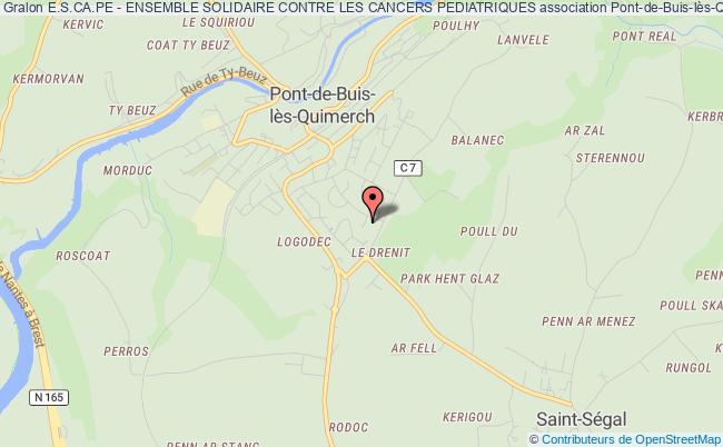plan association E.s.ca.pe - Ensemble Solidaire Contre Les Cancers Pediatriques Pont-de-Buis-lès-Quimerch