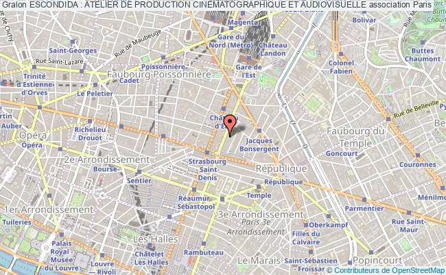 plan association Escondida : Atelier De Production CinÉmatographique Et Audiovisuelle Paris