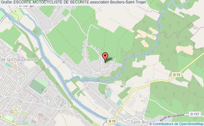 plan association Escorte Motocycliste De Securite Boutiers-Saint-Trojan