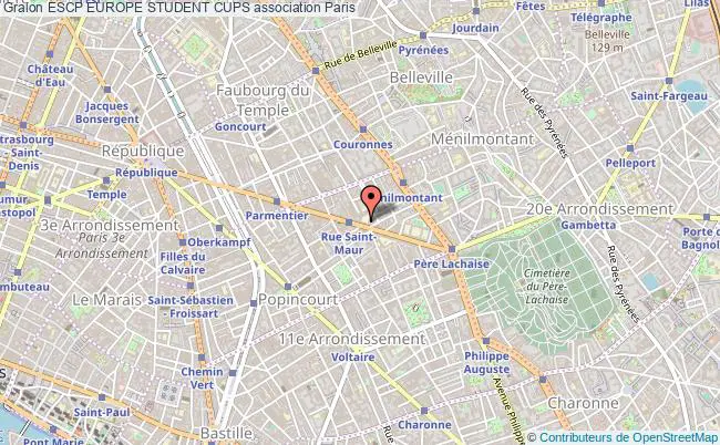 plan association Escp Europe Student Cups Paris