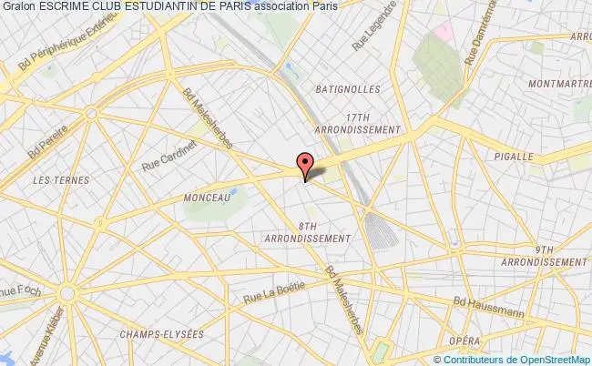 plan association Escrime Club Estudiantin De Paris Paris
