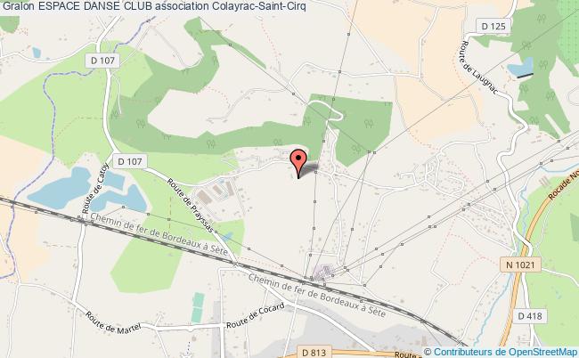 plan association Espace Danse Club Colayrac-Saint-Cirq