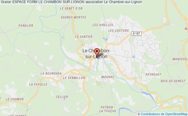 plan association Espace Form Le Chambon Sur Lignon Chambon-sur-Lignon