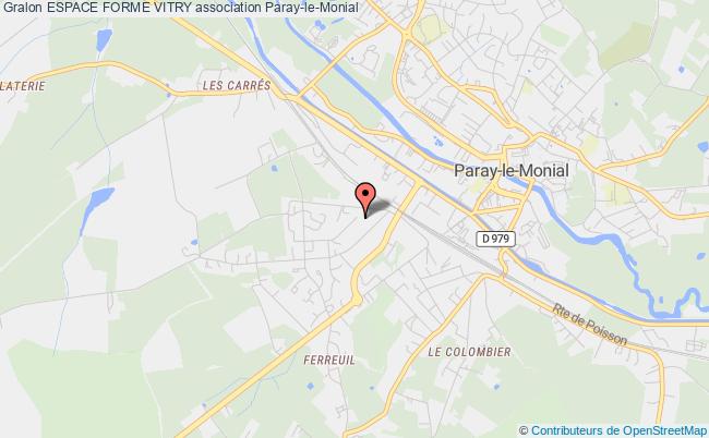 plan association Espace Forme Vitry Paray-le-Monial