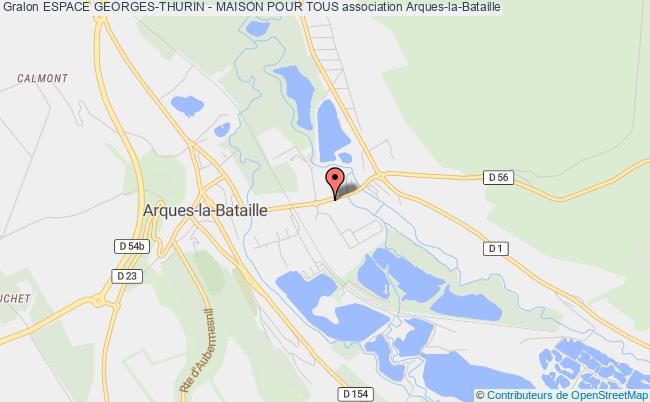 plan association Espace Georges-thurin - Maison Pour Tous Arques-la-Bataille