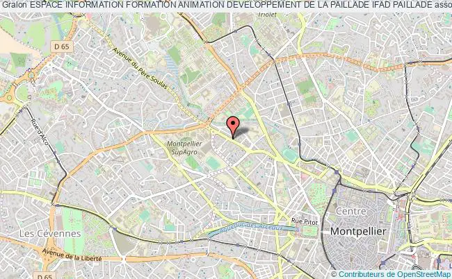 plan association Espace Information Formation Animation Developpement De La Paillade Ifad Paillade Montpellier