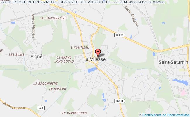 plan association Espace Intercommunal Des Rives De L'antonniere - S.l.a.m. La    Milesse