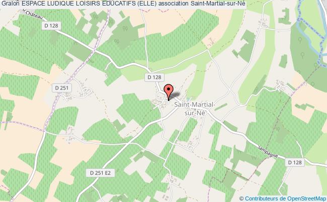plan association Espace Ludique Loisirs Educatifs (elle) Saint-Martial-sur-Né