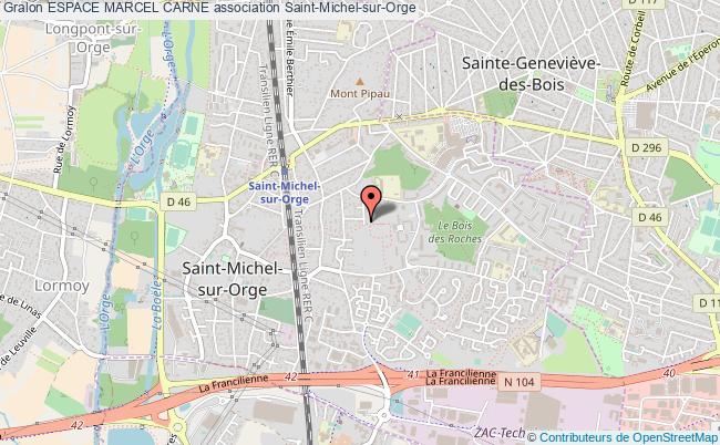 plan association Espace Marcel Carne Saint-Michel-sur-Orge
