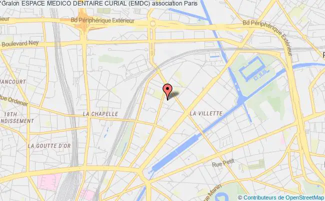 plan association Espace Medico Dentaire Curial (emdc) Paris