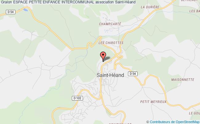 plan association Espace Petite Enfance Intercommunal Saint-Héand