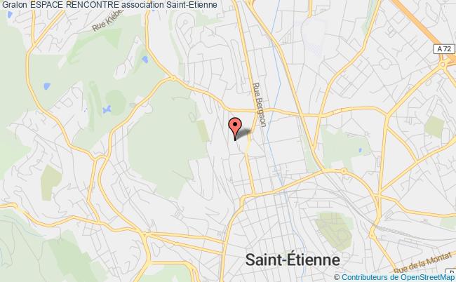 plan association Espace Rencontre Saint-Étienne