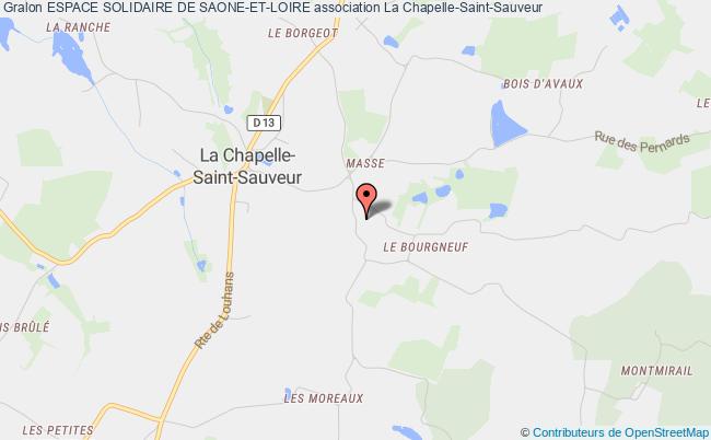 plan association Espace Solidaire De Saone-et-loire Chapelle-Saint-Sauveur
