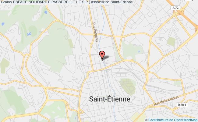 plan association Espace Solidarite Passerelle ( E S P ) Saint-Étienne