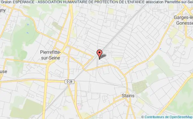 plan association Esperance - Association Humanitaire De Protection De L'enfance Pierrefitte-sur-Seine