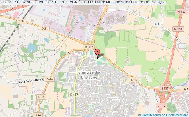 plan association Esperance Chartres De Bretagne Cyclotourisme Chartres-de-Bretagne