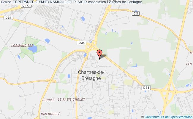 plan association Esperance Gym Dynamique Et Plaisir Chartres-de-Bretagne