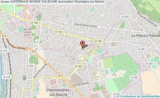 plan association Esperance Monde Solidaire Champigny-sur-Marne