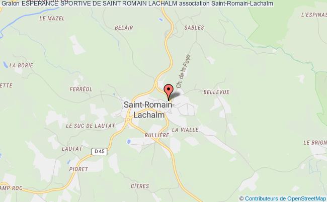 plan association Esperance Sportive De Saint Romain Lachalm Saint-Romain-Lachalm