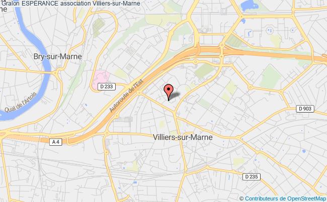 plan association EspÉrance Villiers-sur-Marne