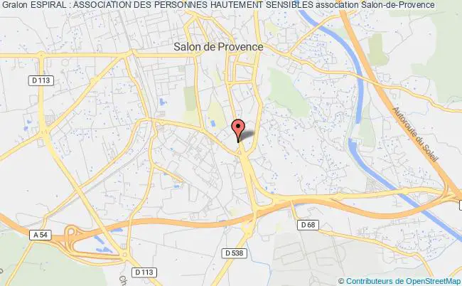 plan association Espiral : Association Des Personnes Hautement Sensibles Salon-de-Provence