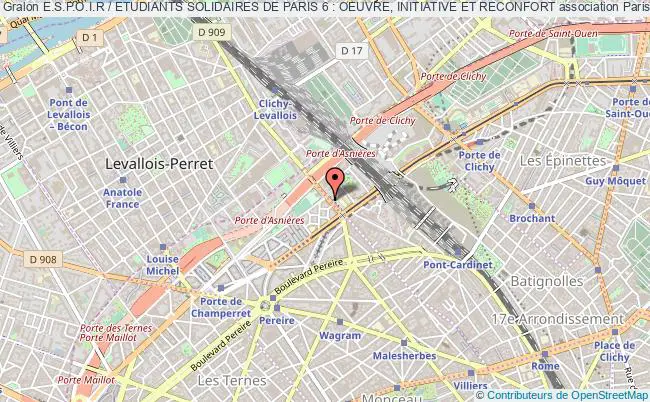 plan association E.s.p.o.i.r / Etudiants Solidaires De Paris 6 : Oeuvre, Initiative Et Reconfort Paris