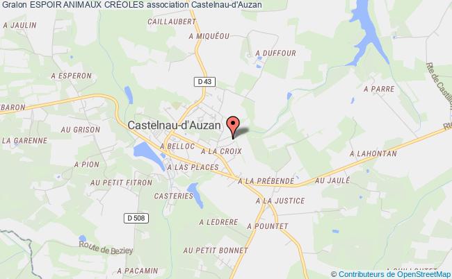plan association Espoir Animaux CrÉoles Castelnau d'Auzan Labarrère