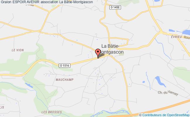 plan association Espoir Avenir La    Bâtie-Montgascon