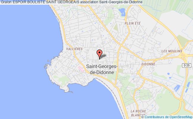 plan association Espoir Bouliste Saint Georgeais Saint-Georges-de-Didonne
