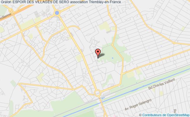 plan association Espoir Des Villages De Sero Tremblay-en-France