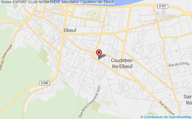 plan association Esport Club Normandie Caudebec-lès-Elbeuf