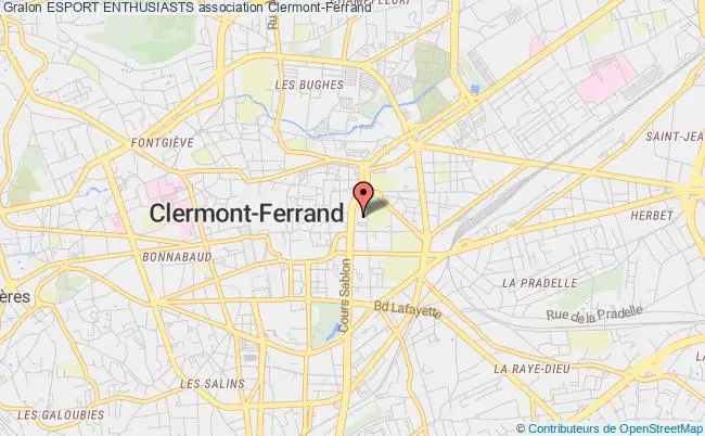 plan association Esport Enthusiasts Clermont-Ferrand