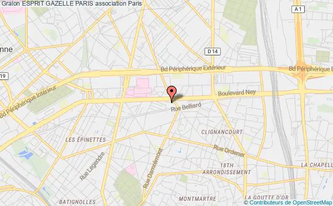 plan association Esprit Gazelle Paris Paris