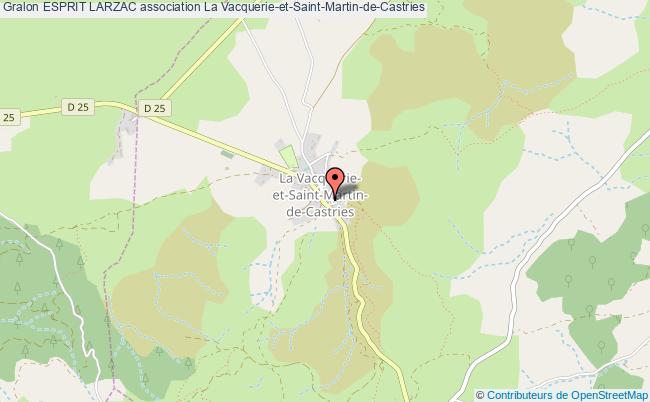 plan association Esprit Larzac Vacquerie-et-Saint-Martin-de-Castries