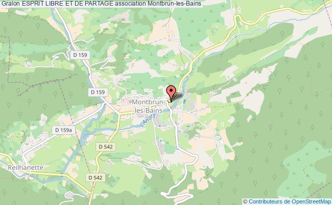 plan association Esprit Libre Et De Partage Montbrun-les-Bains