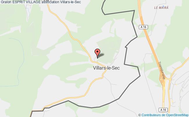 plan association Esprit Village Villars-le-Sec