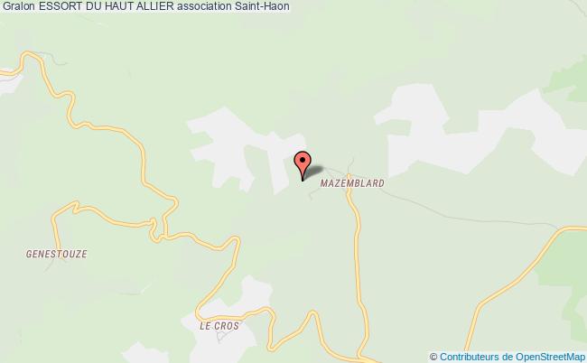 plan association Essort Du Haut Allier Saint-Haon