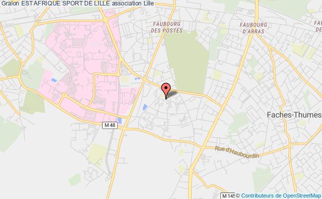 plan association Est Afrique Sport De Lille Lille