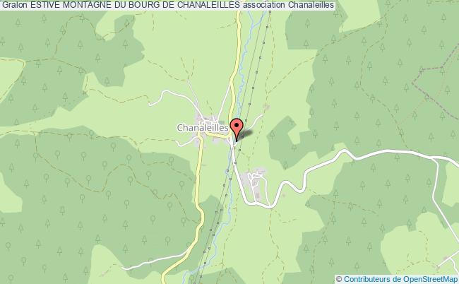 plan association Estive Montagne Du Bourg De Chanaleilles Chanaleilles