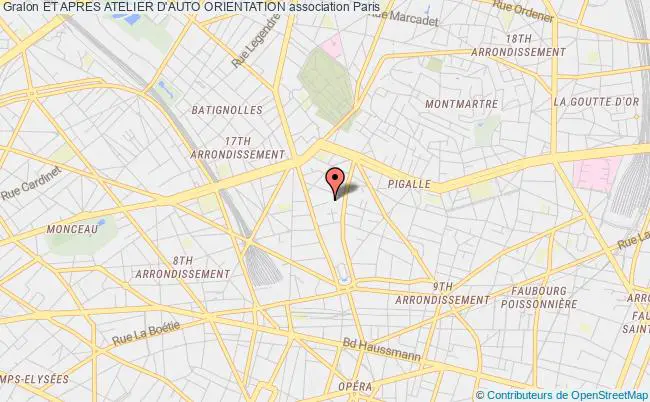 plan association Et Apres Atelier D'auto Orientation Paris