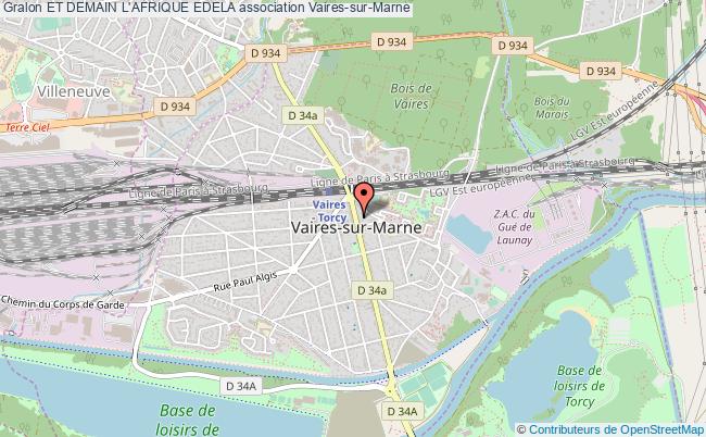 plan association Et Demain L'afrique Edela Vaires-sur-Marne